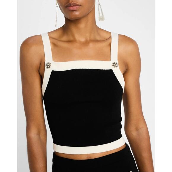 ALICE + OLIVIA Dandi Knit Tank Top Large - Picture 5 of 11